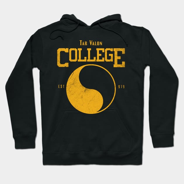 Tar Valon College Yellow Ajah Slogan and Symbol Hoodie by TSHIRT PLACE